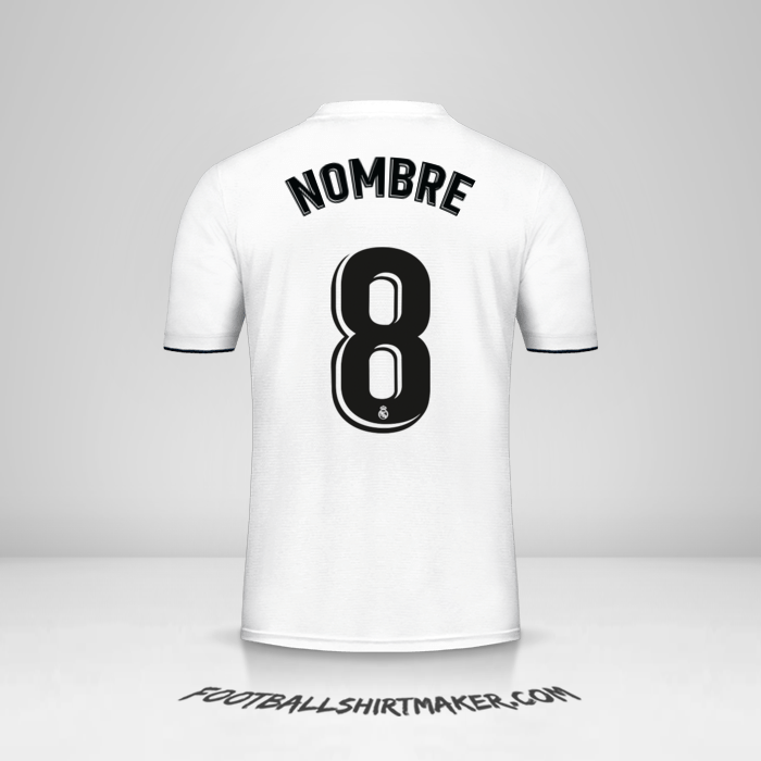 Jersey Real Madrid CF 2018/19 -  nombre - 8