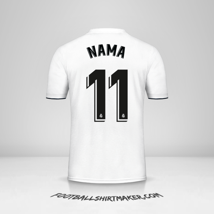 Jersey Real Madrid CF 2018/19 -  nama - 11