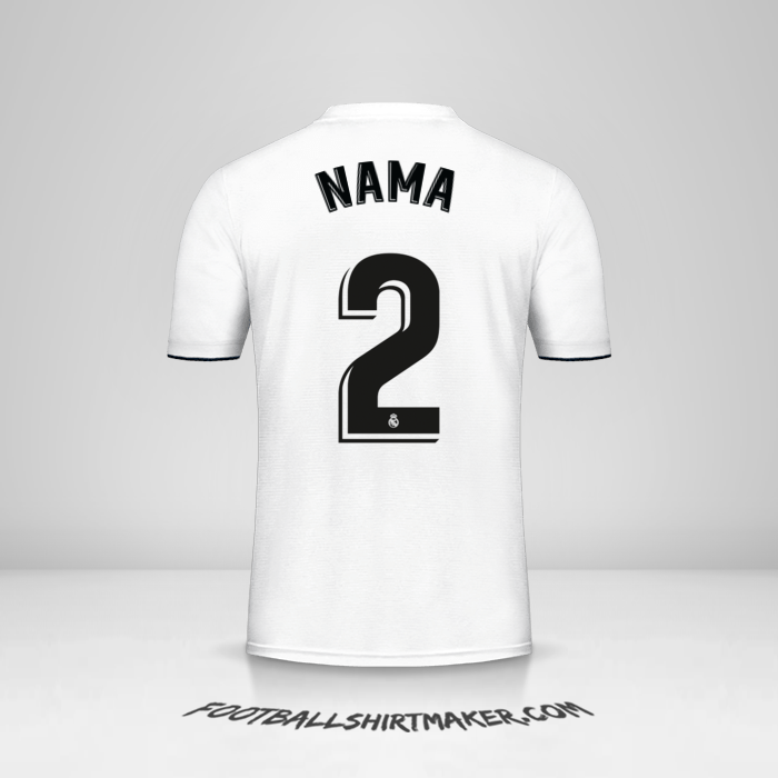 Jersey Real Madrid CF 2018/19 -  nama - 2