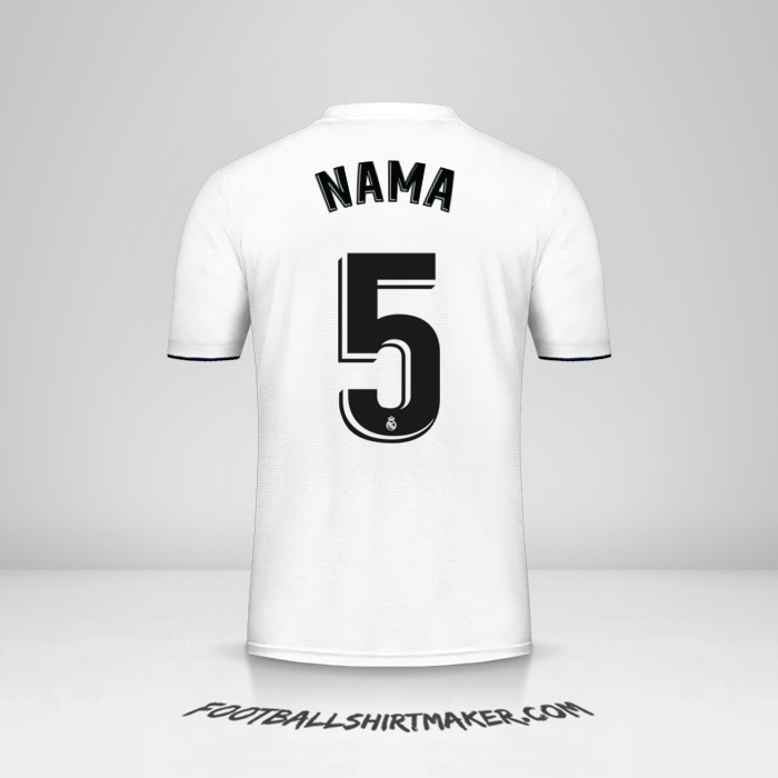 Jersey Real Madrid CF 2018/19 -  nama - 5