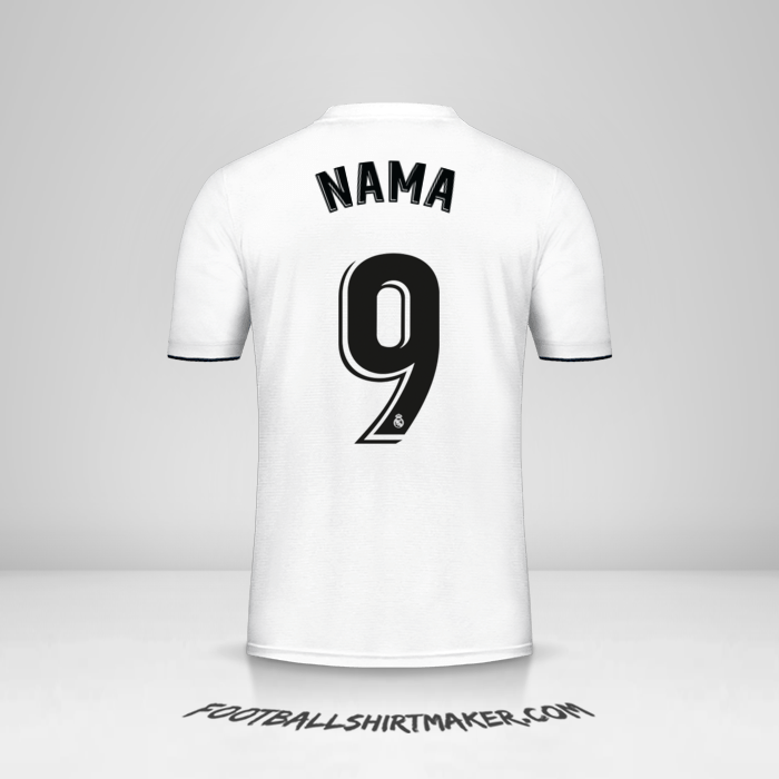 Jersey Real Madrid CF 2018/19 -  nama - 9
