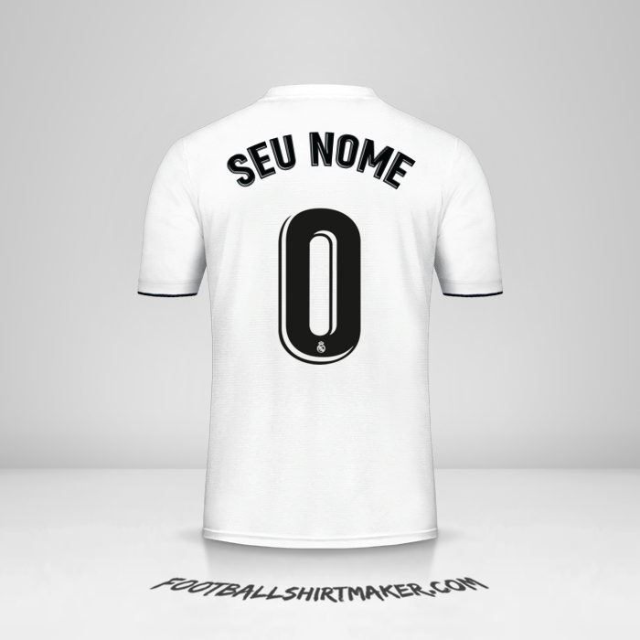 Camisa Real Madrid CF 2018/19 -  seu nome - 0