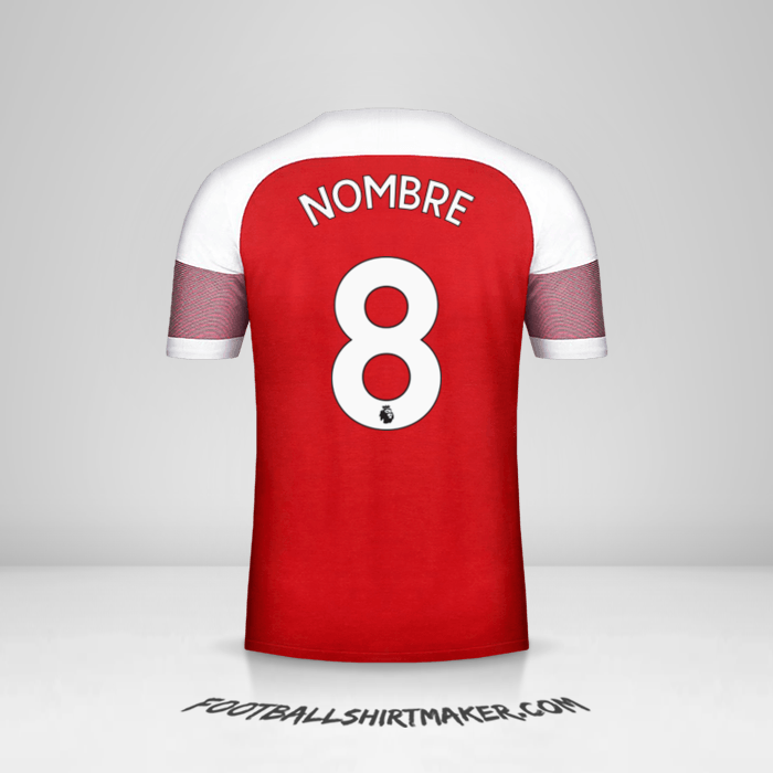 Camiseta Arsenal 2018/19 -  nombre - 8