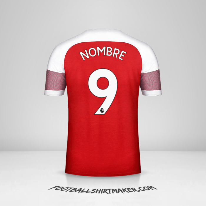 Jersey Arsenal 2018/19 -  nombre - 9