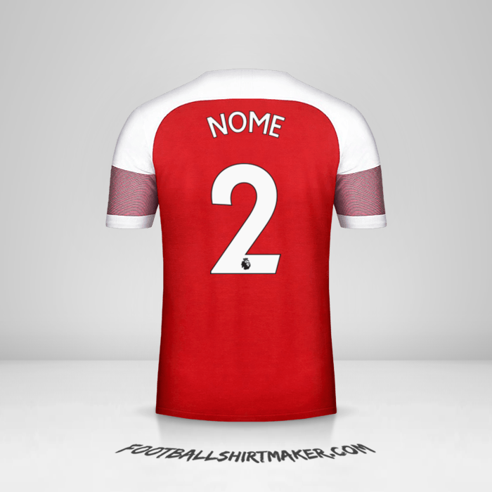 Maglia Arsenal 2018/19 -  nome - 2