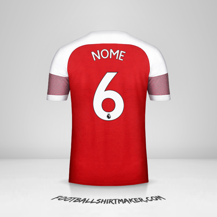 Maglia Arsenal 2018/19 -  nome - 6
