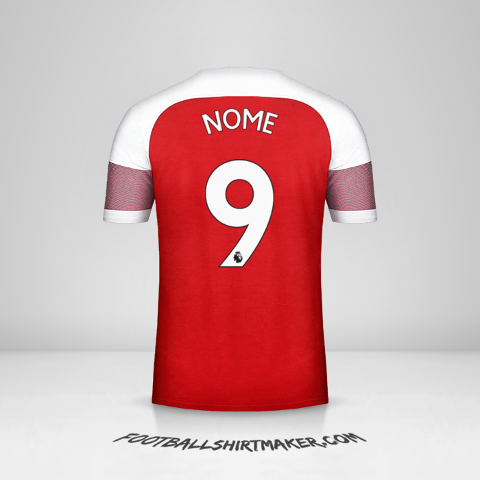 Camisola Arsenal 2018/19 -  nome - 9