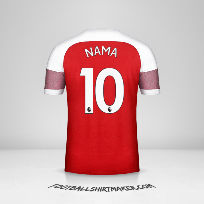 Jersey Arsenal 2018/19 -  nama - 10