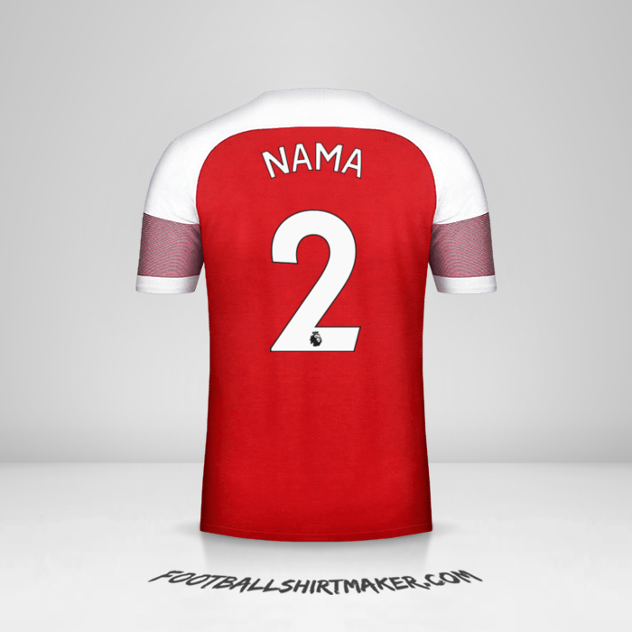 Jersey Arsenal 2018/19 -  nama - 2