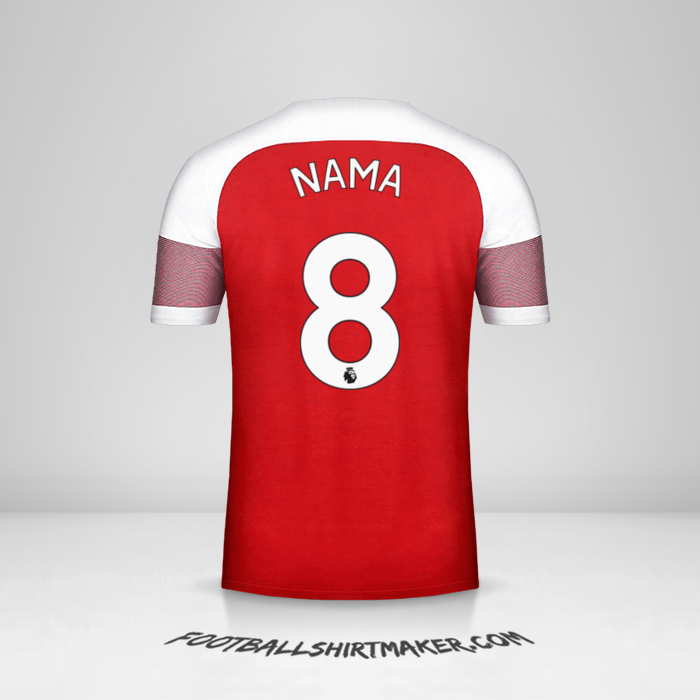 Jersey Arsenal 2018/19 -  nama - 8