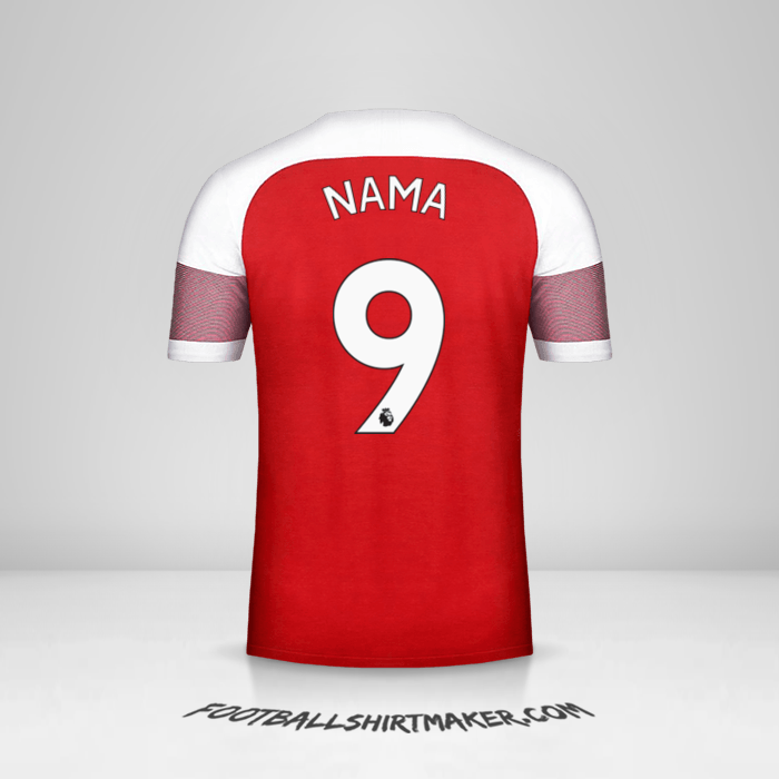 Jersey Arsenal 2018/19 -  nama - 9