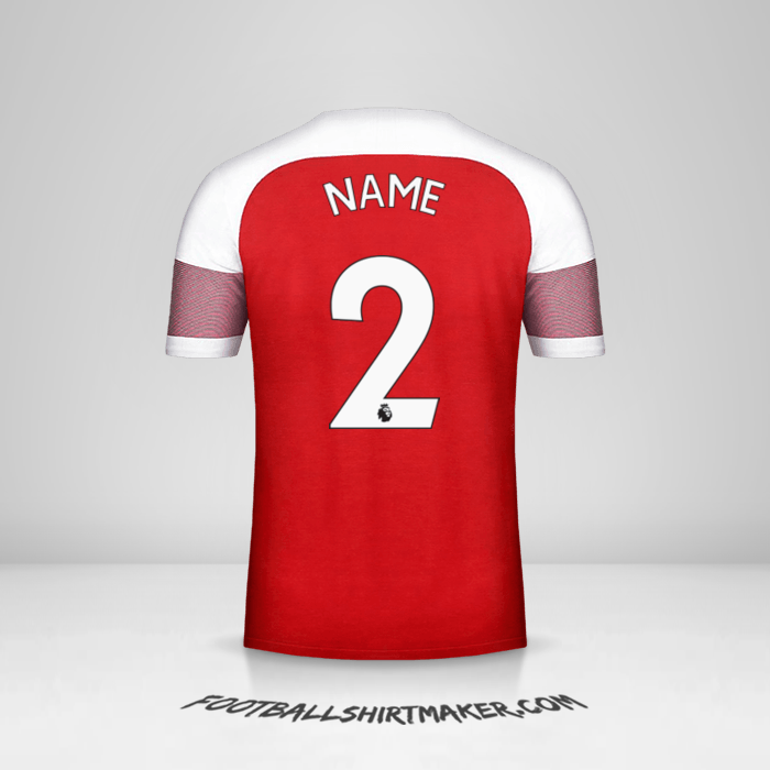 Shirt Arsenal 2018/19 -  name - 2