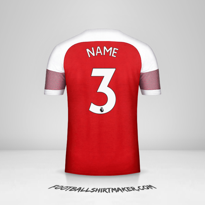 Shirt Arsenal 2018/19 -  name - 3