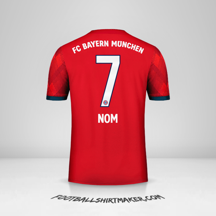 Maillot FC Bayern Munchen 2018/19 -  nom - 7