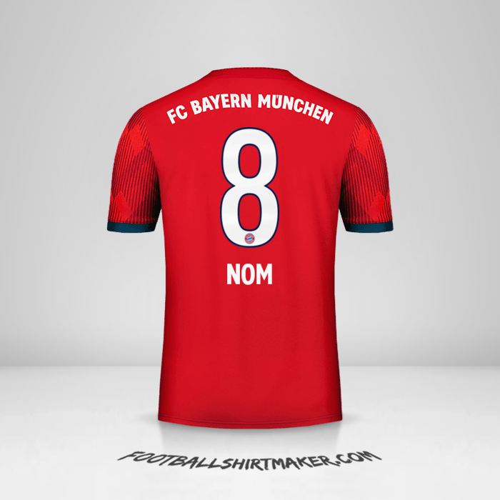 Maillot FC Bayern Munchen 2018/19 -  nom - 8