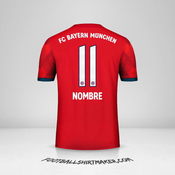 Jersey FC Bayern Munchen 2018/19 -  nombre - 11