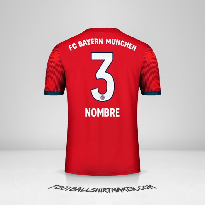 Camiseta FC Bayern Munchen 2018/19 -  nombre - 3