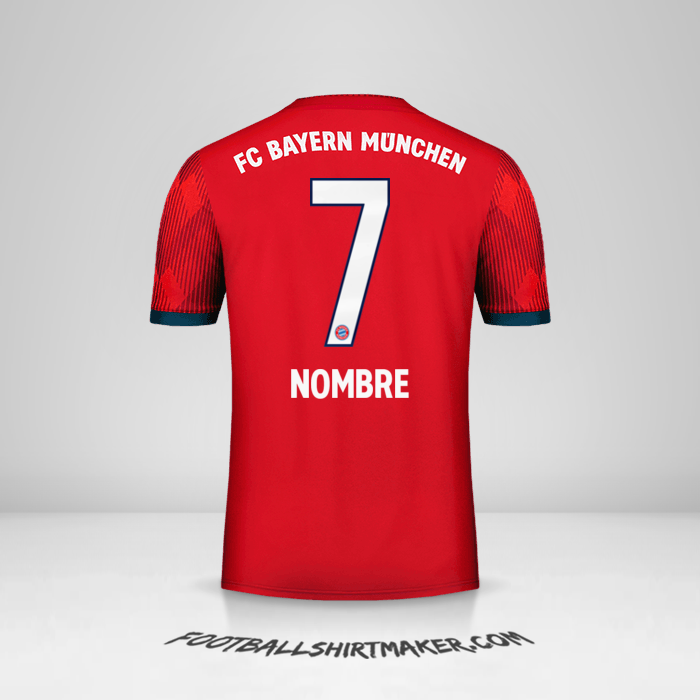 Jersey FC Bayern Munchen 2018/19 -  nombre - 7