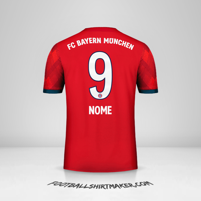 Camisa FC Bayern Munchen 2018/19 -  nome - 9