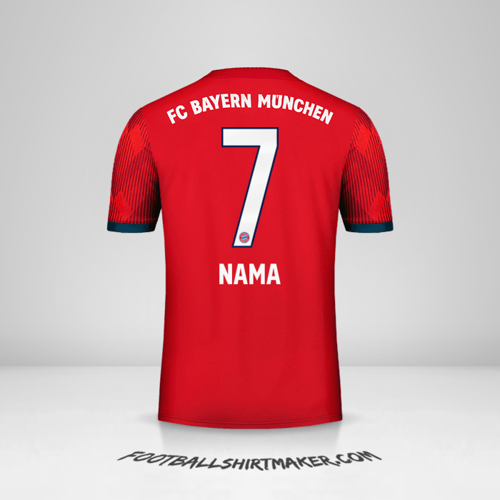 Jersey FC Bayern Munchen 2018/19 -  nama - 7