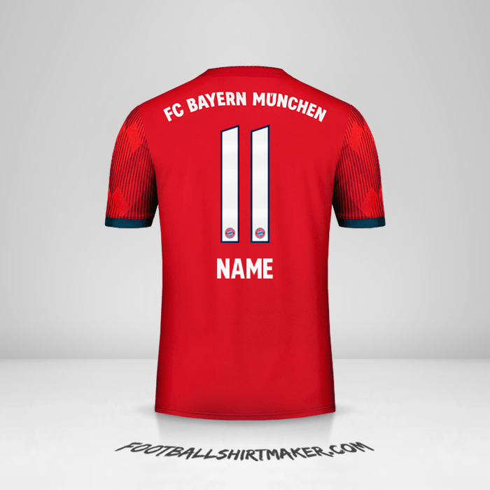 Jersey FC Bayern Munchen 2018/19 -  name - 11