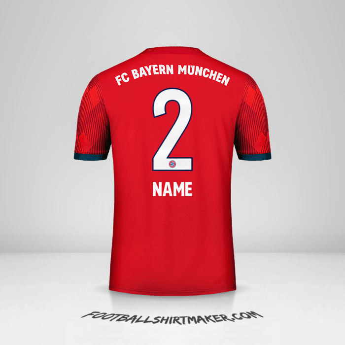 Shirt FC Bayern Munchen 2018/19 -  name - 2