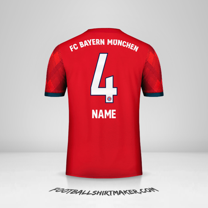 Trikot FC Bayern Munchen 2018/19 -  name - 4