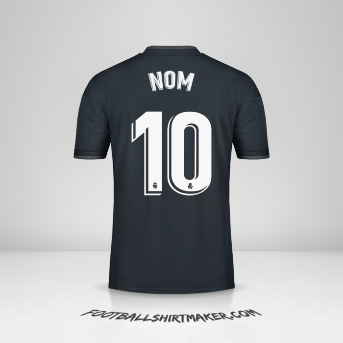 Maillot Real Madrid CF 2018/19 Extérieur -  nom - 10