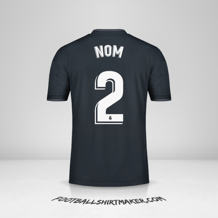 Maillot Real Madrid CF 2018/19 Extérieur -  nom - 2
