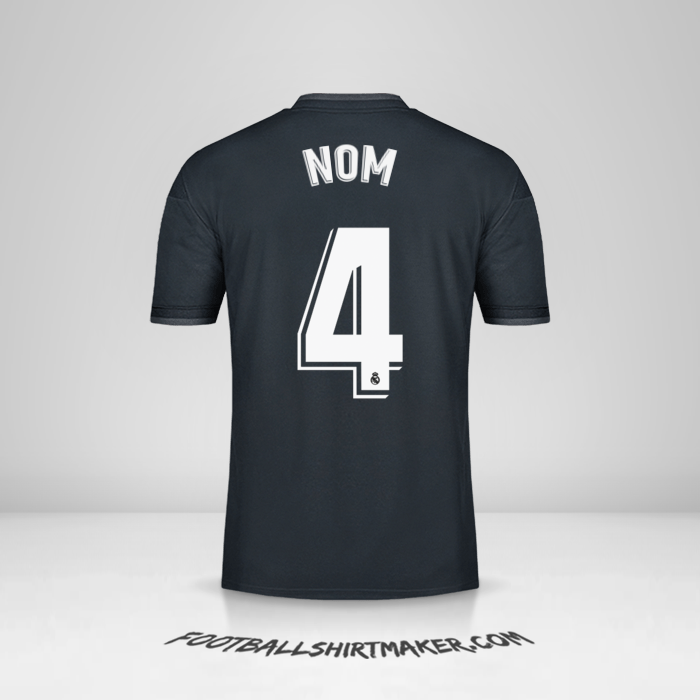 Maillot Real Madrid CF 2018/19 Extérieur -  nom - 4