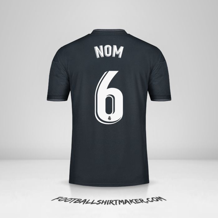 Maillot Real Madrid CF 2018/19 Extérieur -  nom - 6