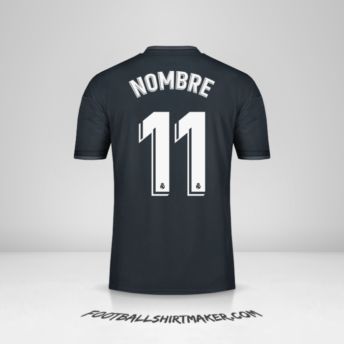 Jersey Real Madrid CF 2018/19 Visita -  nombre - 11