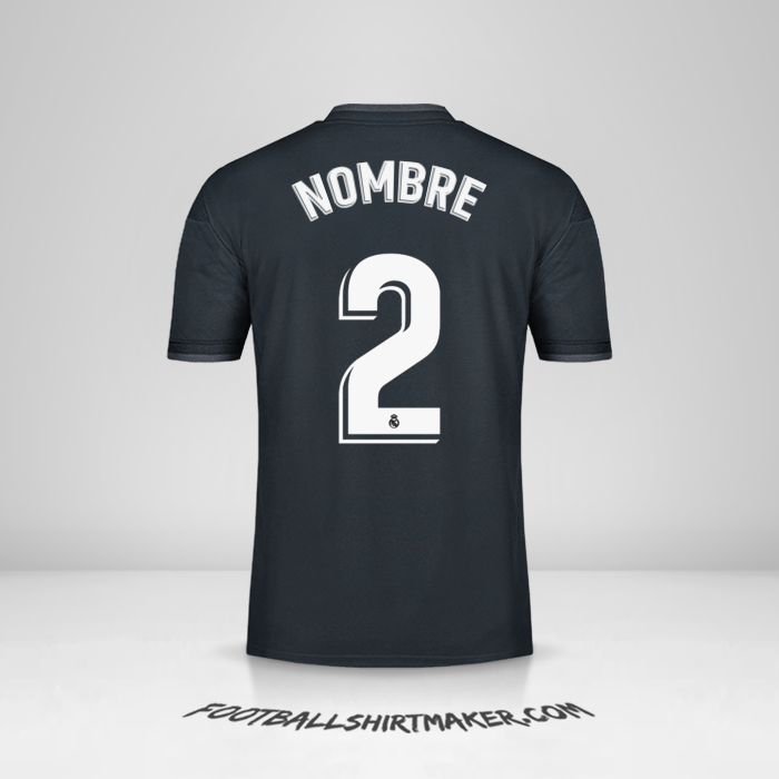Camiseta Real Madrid CF 2018/19 Visita -  nombre - 2