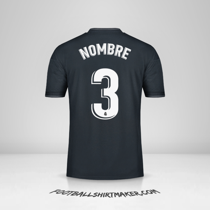 Jersey Real Madrid CF 2018/19 Visita -  nombre - 3