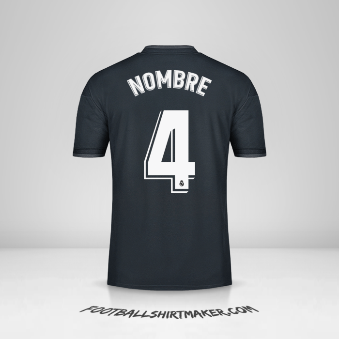 Jersey Real Madrid CF 2018/19 Visita -  nombre - 4