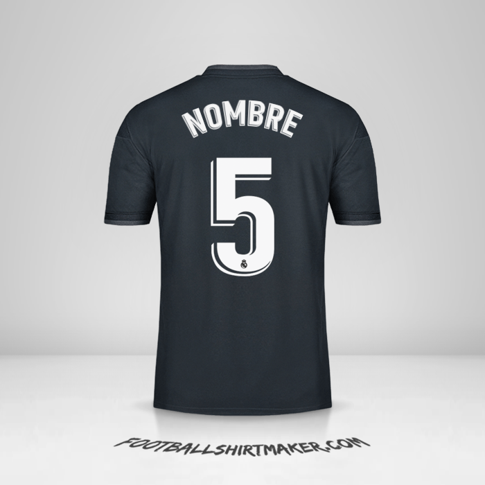 Jersey Real Madrid CF 2018/19 Visita -  nombre - 5