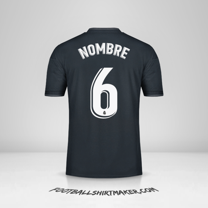 Jersey Real Madrid CF 2018/19 Visita -  nombre - 6