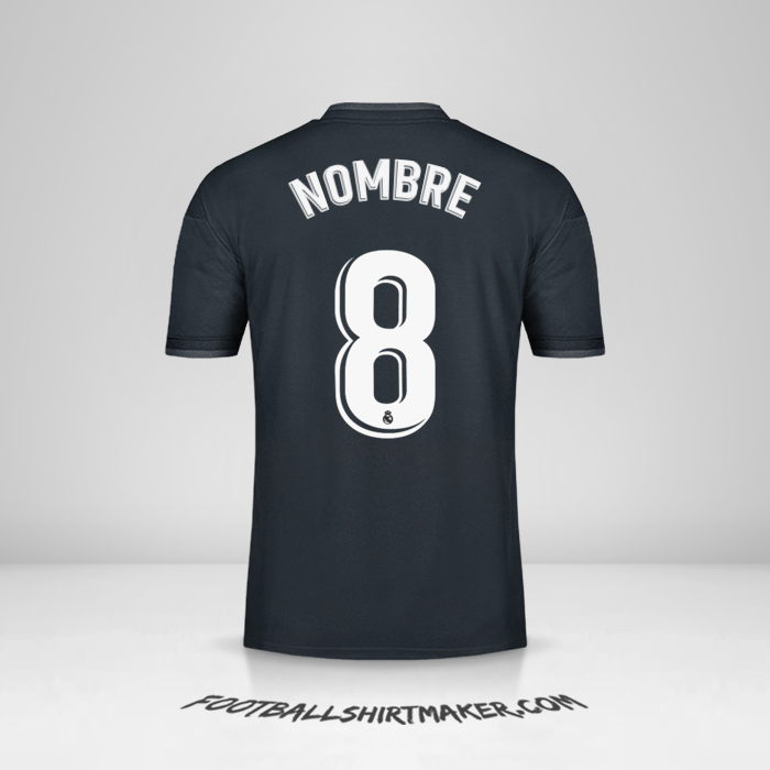 Jersey Real Madrid CF 2018/19 Visita -  nombre - 8