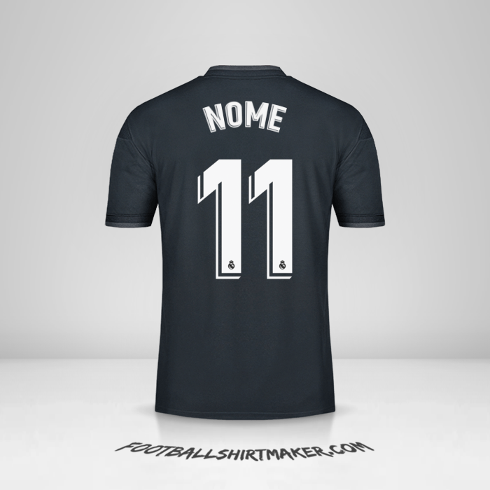 Maglia Real Madrid CF 2018/19 Seconda -  nome - 11