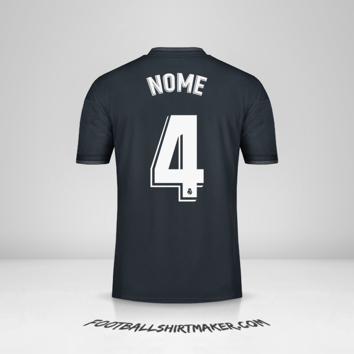 Maglia Real Madrid CF 2018/19 Seconda -  nome - 4