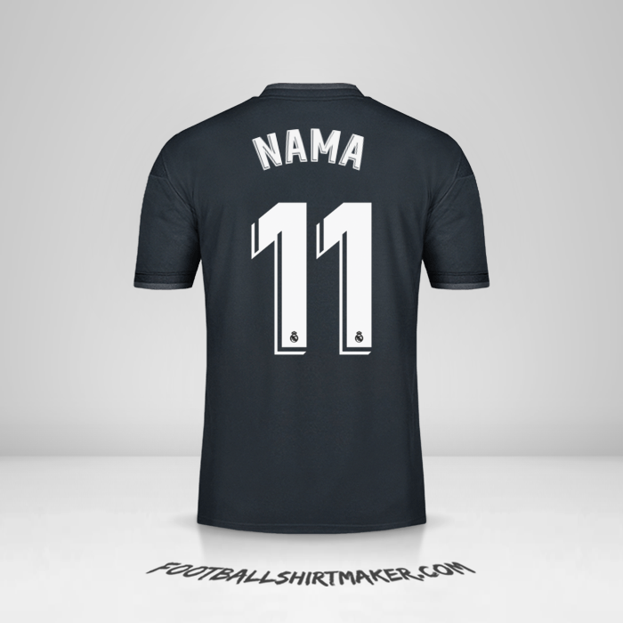 Jersey Real Madrid CF 2018/19 Alternatif -  nama - 11