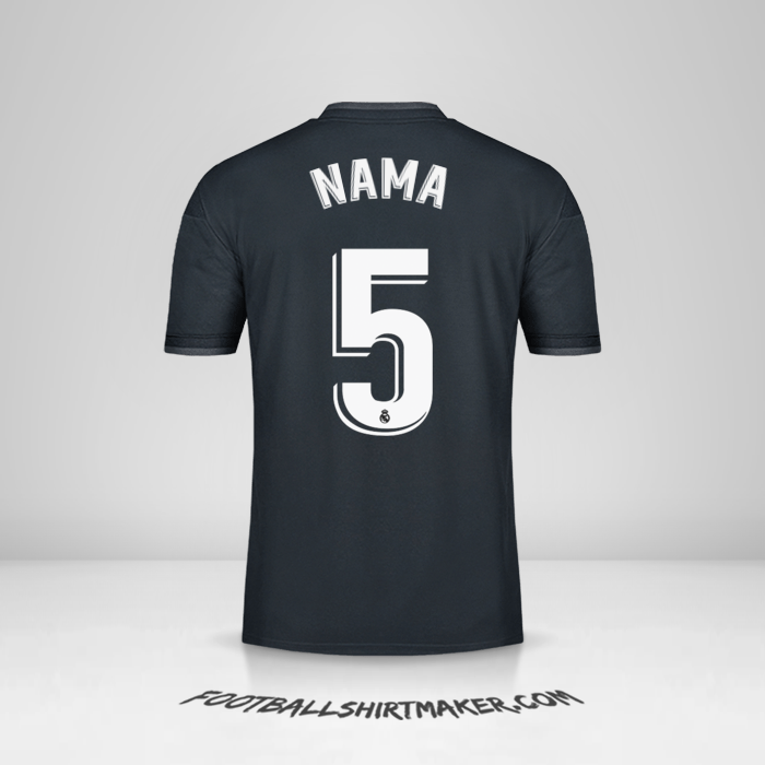 Jersey Real Madrid CF 2018/19 Alternatif -  nama - 5