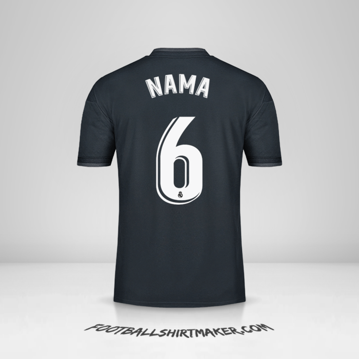 Jersey Real Madrid CF 2018/19 Alternatif -  nama - 6