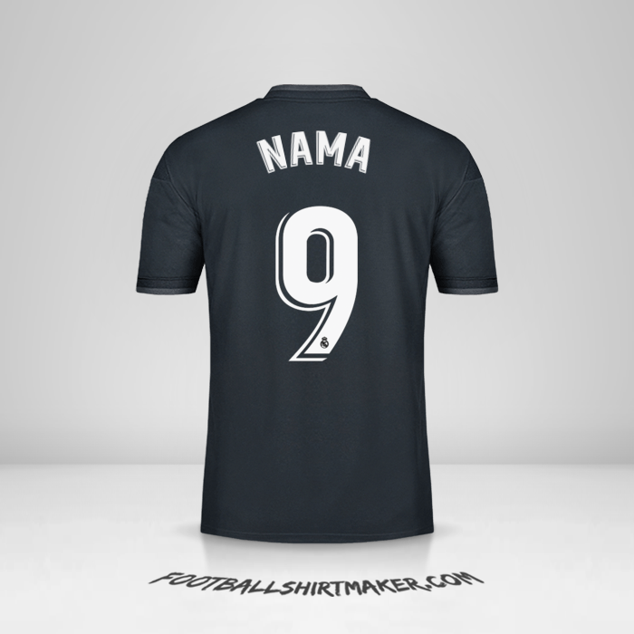 Jersey Real Madrid CF 2018/19 Alternatif -  nama - 9