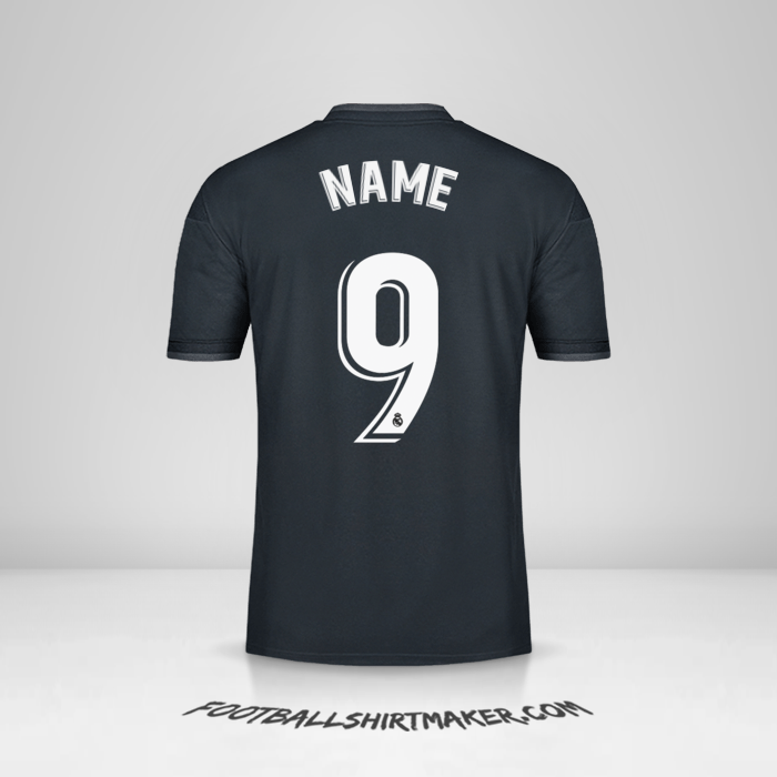 Jersey Real Madrid CF 2018/19 Away -  name - 9