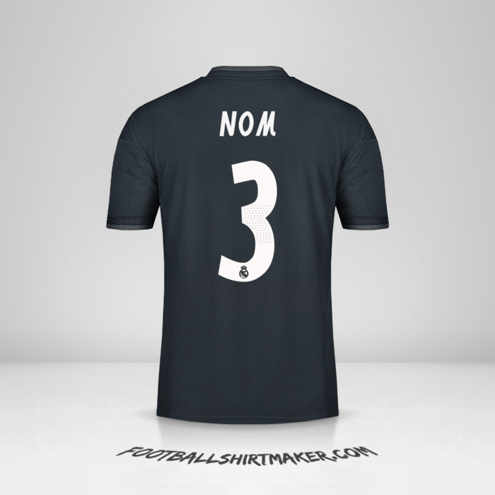 Maillot Real Madrid CF Cup 2018/19 Extérieur -  nom - 3