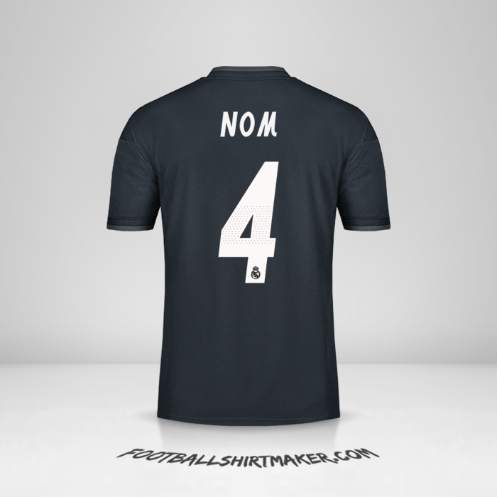 Maillot Real Madrid CF Cup 2018/19 Extérieur -  nom - 4