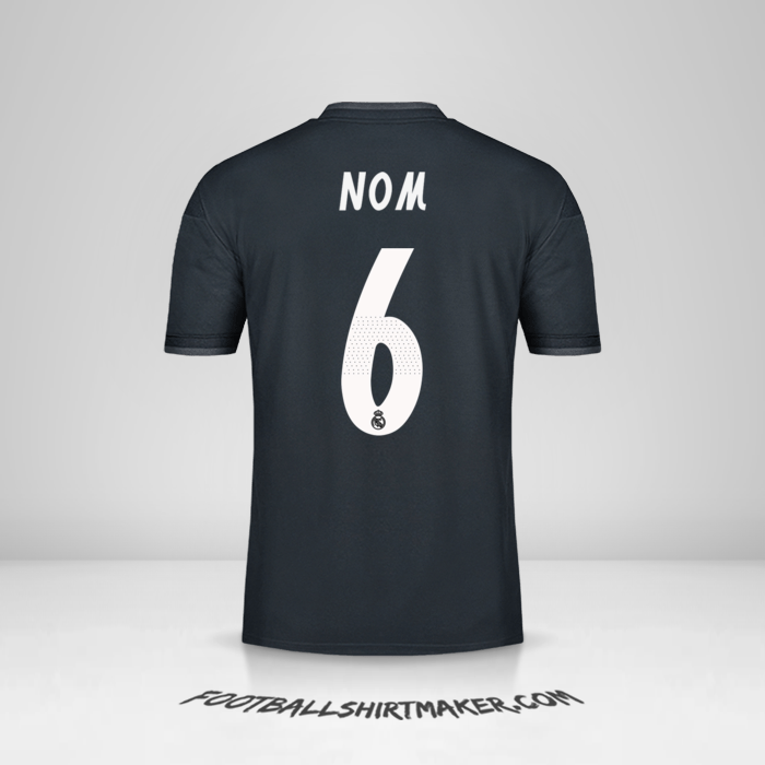 Maillot Real Madrid CF Cup 2018/19 Extérieur -  nom - 6