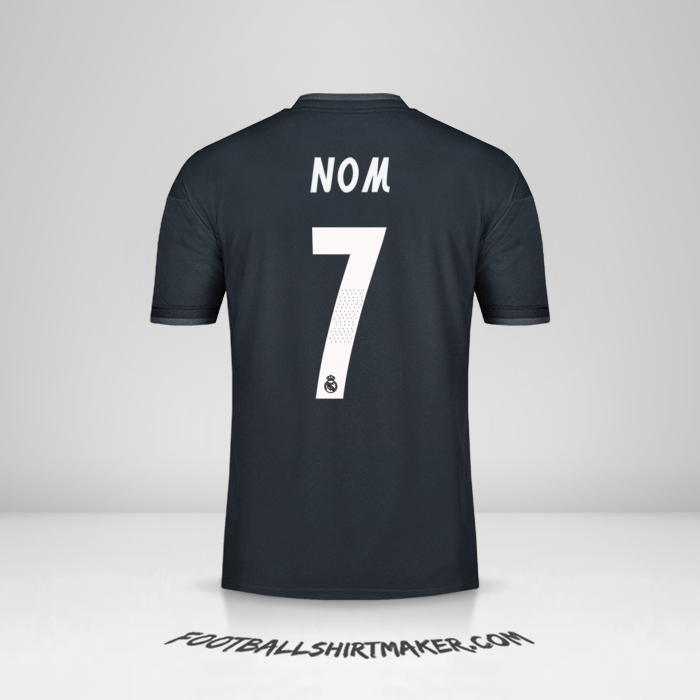Maillot Real Madrid CF Cup 2018/19 Extérieur -  nom - 7