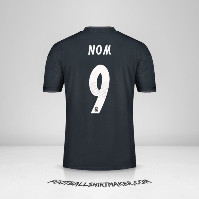 Maillot Real Madrid CF Cup 2018/19 Extérieur -  nom - 9